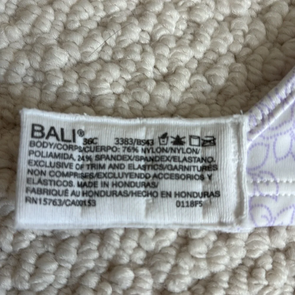 Bali Passion for Comfort Smoothing Underwire Bra 3383 Lilac Rose - Picture 5 of 7